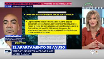 Kike Sarasola asegura que Ayuso pagará su estancia, denuncia una mano negra y niega contratos con la Comunidad