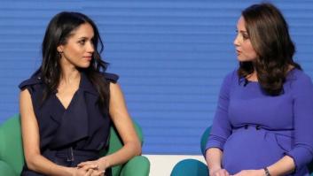 Meghan Markle y Kate Middleton coinciden vestidas de azul en su primer evento juntas