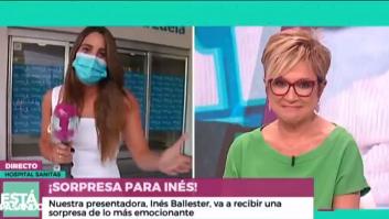 Inés Ballester se queda así al reencontrarse en directo con sus "salvavidas"