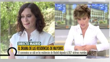 Díaz Ayuso reconoce sin querer que gestionó las residencias y se queda con esta cara tras darse cuenta