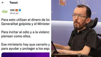 Este tuit de Vox hace alucinar a Echenique: hay que tener el ojo entrenado para darse cuenta