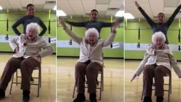 El entrenamiento de una mujer de 93 años a ritmo de Alaska revoluciona Twitter