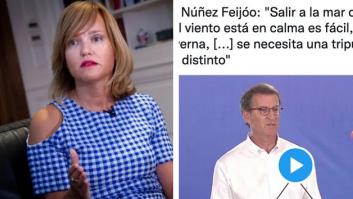 Pilar Alegría hace naufragar, de forma breve y rotunda, a Feijóo por su comentada frase