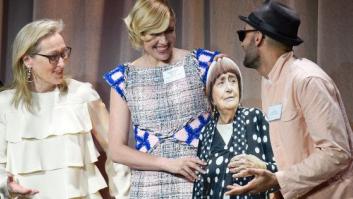 Angès Varda logró colarse en la foto de los nominados a los Oscar sin estar presente