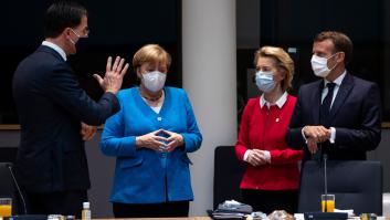 Merkel, Macron, Sánchez y Conte se reúnen con el primer ministro de Holanda para tratar de desbloquear la cumbre