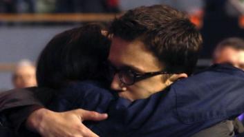 El abrazo entre Pablo Iglesias e Íñigo Errejon en Vistalegre II