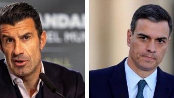 Luis Figo, viral al instante por esta frase dirigida a Pedro Sánchez