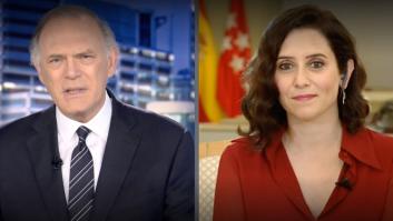 Pedro Piqueras, 'trending topic' por su reacción mientras hablaba Ayuso