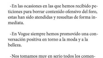 'Vogue' cierra su foro después de diez años tras las declaraciones de la bloguera 'Lovely Pepa'