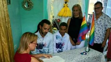 Alberto y José hacen historia en Cuba al darse el 'sí, quiero'