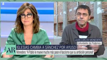 Ana Rosa, molesta por lo que le ha dicho Monedero: "Sois muy pesados, te lo digo de verdad"
