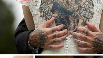 19 novias que supieron sacar partido a sus tatuajes el día de su boda (FOTOS)