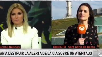 Un micro abierto le juega una mala pasada a una reportera de Antena 3 en pleno directo