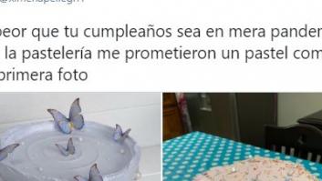 Drama en su cumpleaños: encarga una tarta y el desastre que recibe triunfa como nunca en Twitter