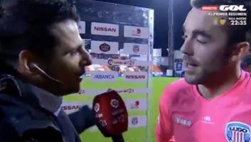 La sinceridad del portero del Lugo tras marcar uno de los goles del año