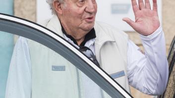 Juan Carlos no ha participado en las regatas de Sansenxo, aunque está deseando volver a España