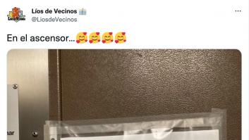 No se sabe quién lo ha escrito pero este cartel visto en un ascensor es una auténtica pasada