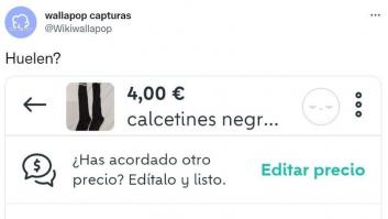 Vende unos calcetines por Wallapop y la conversación que mantiene es de esas que no se olvidan