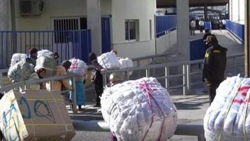 Mueren dos porteadoras tras una avalancha en el lado marroquí de la frontera de Ceuta