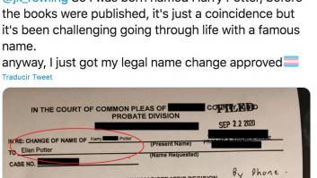 "Cuando nací me llamaron Harry Potter": el mensaje viral de una mujer trans a J.K Rowling