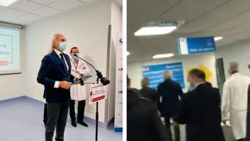 Publican un vídeo con lo que ha pasado tras un acto del consejero de Sanidad de Madrid