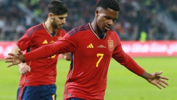 Ansu Fati reclama sitio antes del Mundial y lidera a España en su plácida victoria ante Jordania