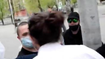 Pablo Iglesias se encara con grupo de extrema derecha que intentaba boicotear un acto en Coslada