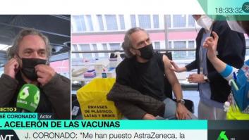 La frase para la posteridad de José Coronado al vacunarse con AstraZeneca