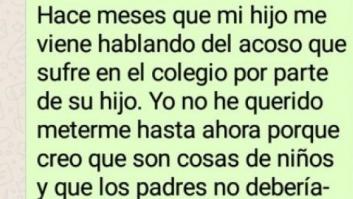 Una madre arrasa con el WhatsApp que mandó a los padres de un niño que acosaba a su hijo