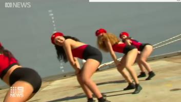 Un 'twerking' en la botadura de un buque de guerra desata una polémica en Australia