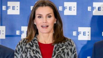La reina Letizia se apunta (una vez más) a la tendencia 'animal print'