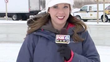 Esta reportera no sospechó lo que iba a pasarle antes de entrar en directo