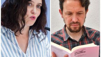 Ayuso da pábulo a una noticia falsa sobre Pablo Iglesias durante una entrevista