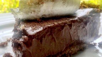 'Parfait' de chocolate crujiente con cremoso de cacahuete