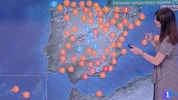 El pequeño detalle de esta imagen que ha puesto en un apuro a 'la mujer del tiempo de TVE'