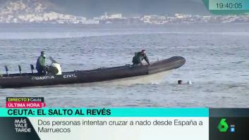 Un niño intenta regresar a nado desde España a Marruecos solo con una mochila para sostenerse