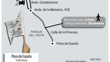 Las carencias en la red de tren unen a toda la sociedad extremeña hoy en una marcha en Madrid