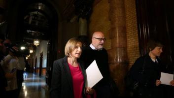 Forcadell reaparece en el Parlament