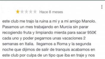 La reseña que un español dejó en Google sobre un club de striptease ya es HISTORIA de Twitter