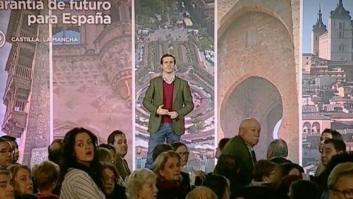 Susto en pleno mitin de Pablo Casado en Albacete