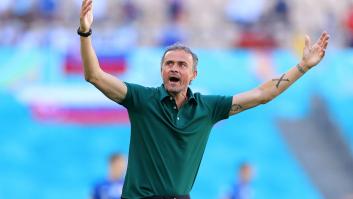 Luis Enrique, señalado por su gesto antes del penalti de Morata: las cámaras no lo captaron