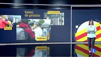 Ana Blanco se disculpa por lo que se ha escuchado mientras se hablaba de los indultos en TVE