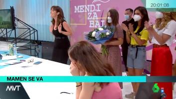Es imposible no soltar una lágrima con la despedida de Mamen Mendizábal de 'Más Vale Tarde'