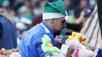 El bonito gesto de los aficionados del Betis durante el descanso del partido ante el Eibar