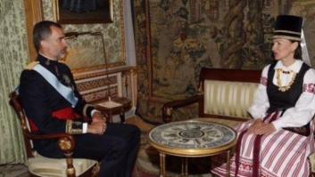 Así ha entregado sus cartas credenciales la embajadora de Lituania al rey (FOTOS)