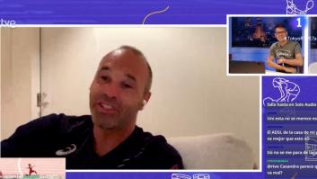 TVE entrevista a Iniesta a través de Twitch y pasa lo que tenía que pasar: mira bien la foto