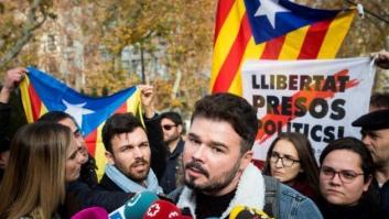 Unas 300 personas reclaman ante el Supremo "justicia" para los independentistas presos