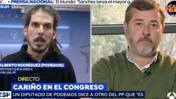 El reencuentro en 'Espejo Público' de los diputados de PP y Podemos tras las palabras que han dado la vuelta a España