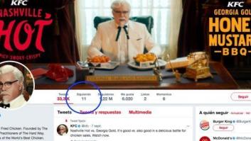 Un usuario se ha percatado de quiénes son las 11 personas a las que KFC sigue en Twitter