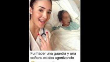 El polémico 'selfie' con una anciana hospitalizada indigna en las redes